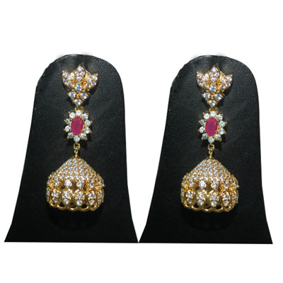 "1grm Fancy American Diamonds (Ear tops) - MGR-1321 -001 - Click here to View more details about this Product
